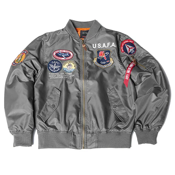 Air Force Badge Embroidery Men's Bomber Jacket