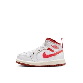 AIR JORDAN 1 MID SE TD - WHITE/LOBSTER-DUNE RED-SAIL