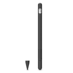 Apple Pencil 1 Blødt Silikone Cover - Sort