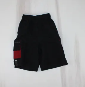 ATHLETIC WORKS BLACK/RED SHORTS 6X EUC