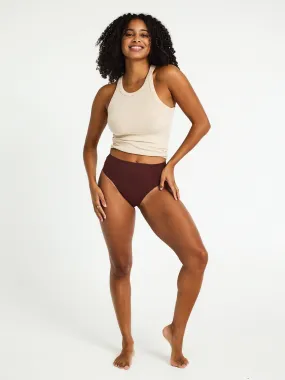 Au Naturel Seamfree Hi Waist Cheeky Super-Overnight Cocao