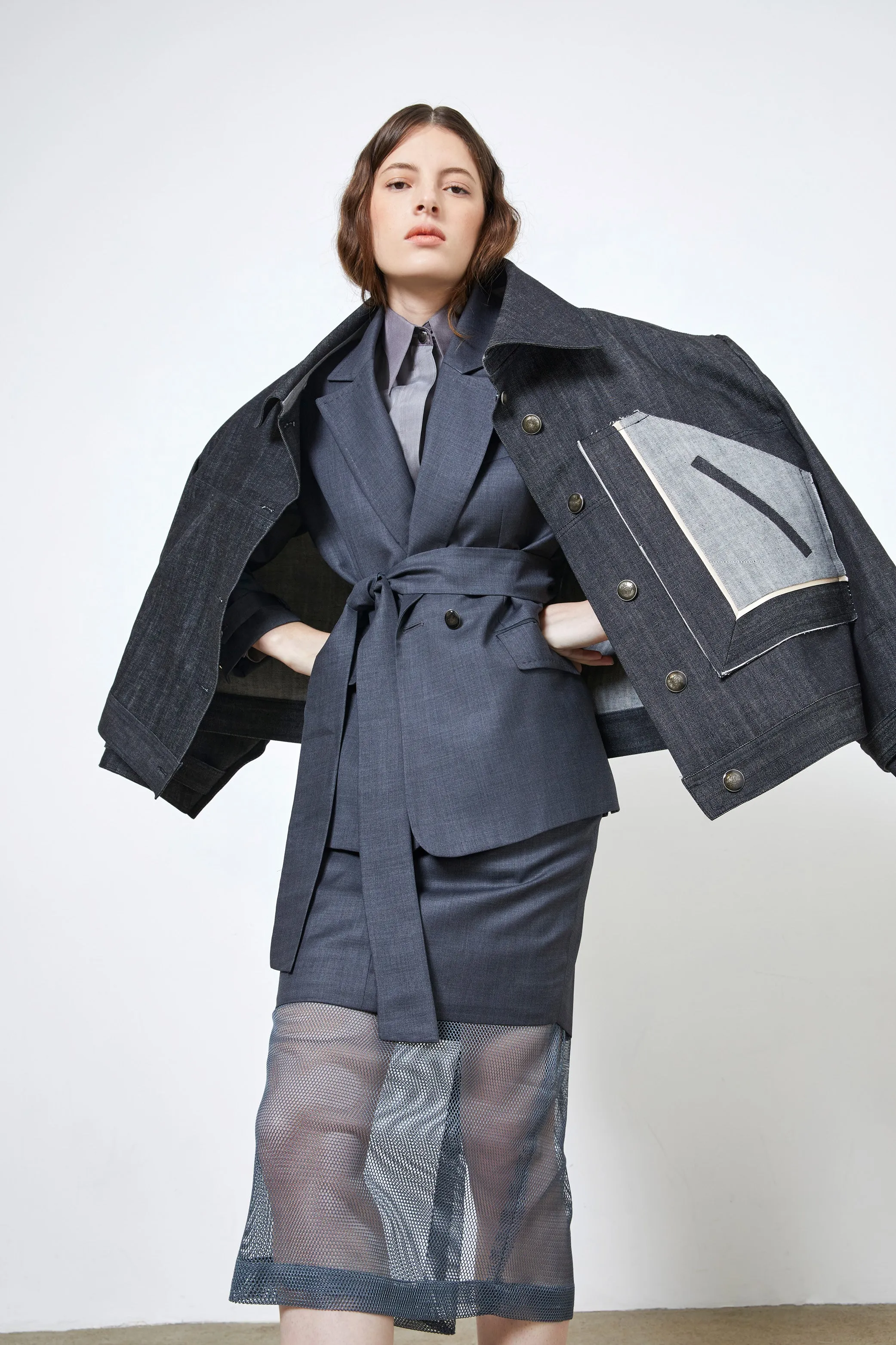 AVENTURE grey - wool suit jacket