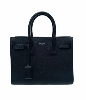 Baby Sac De Jour Black Grained Leather