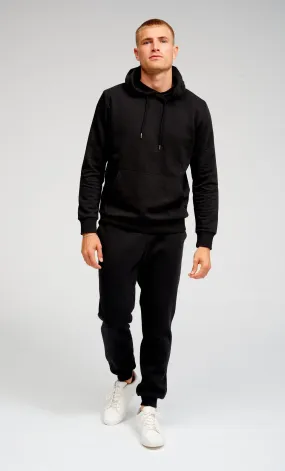 Basic Sweatsæt m. Hoodie (Sort) - Pakketilbud