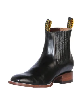 Botines Vaqueros Rodeo Clasicos de Piel Genuina para Hombre 'El General' - ID: 41497