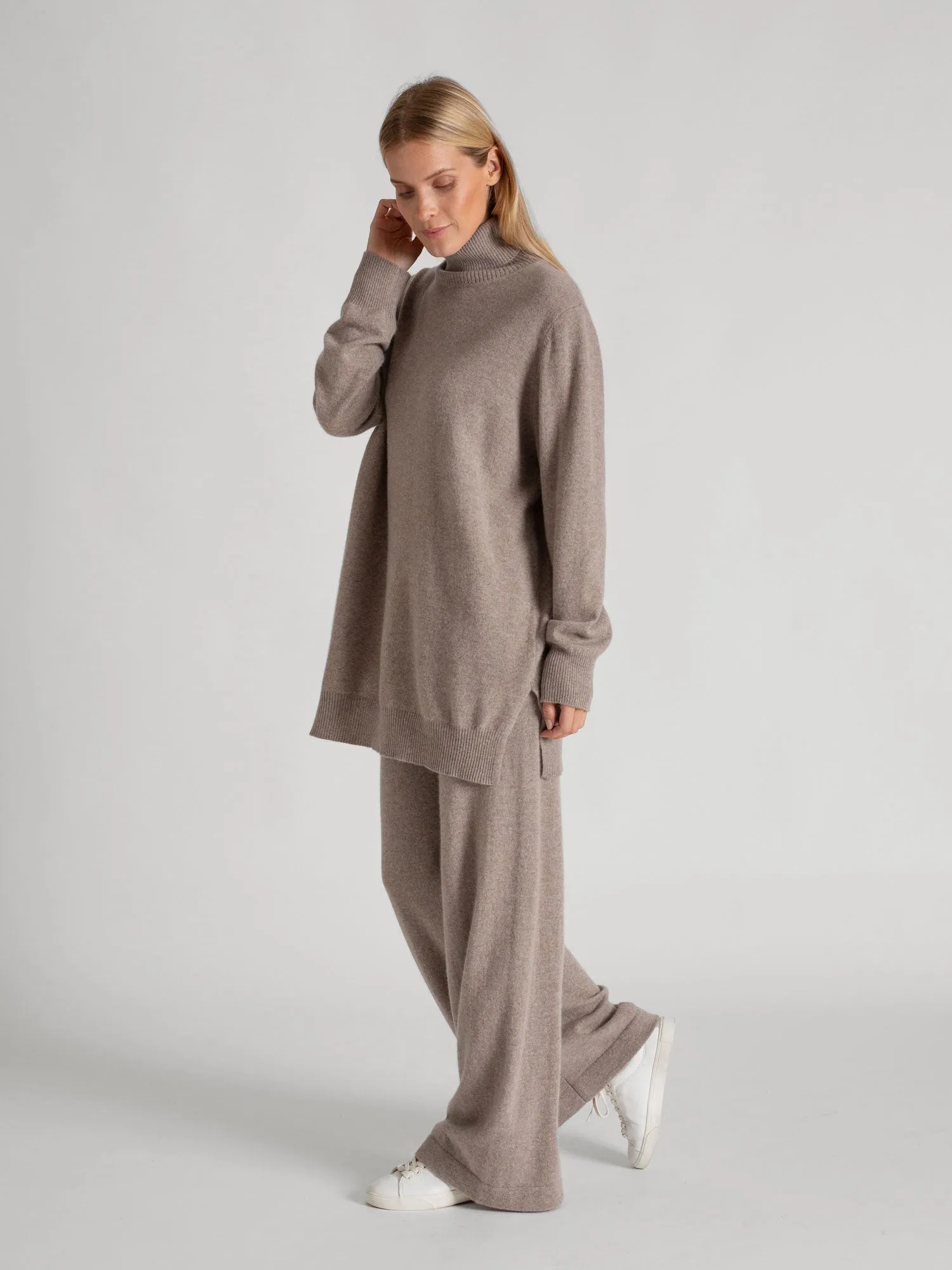 Cashmere pants "Dagny" - toast