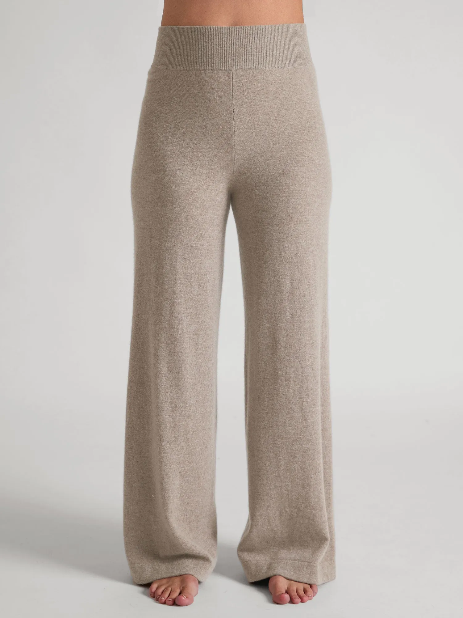 Cashmere pants "Dagny" - toast