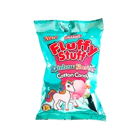 Charms Fluffy Stuff Cotton Candy Rainbow Sherbet