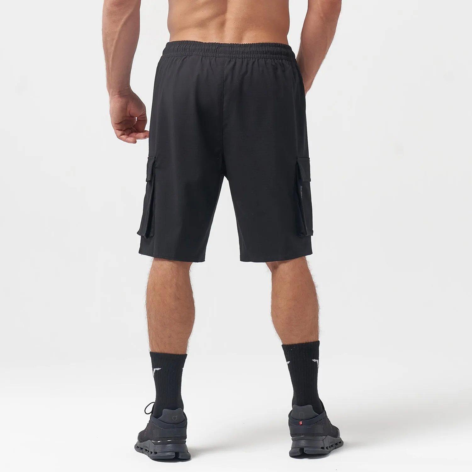 Code 2-in-1 Knee-length Cargo Shorts - Black