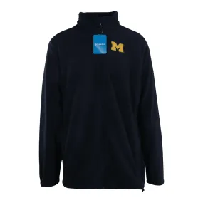 Columbia Men's Fleece Jacket CLG Flanker III Michigan Wolverines Navy L/S (468)