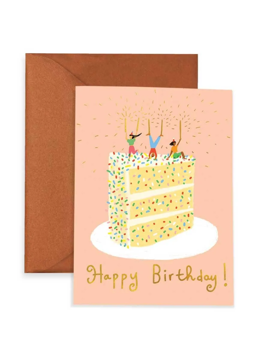 Confetti Cake Birthday Card