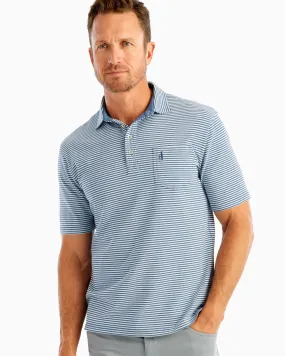 Dante Striped Polo- Oceanside