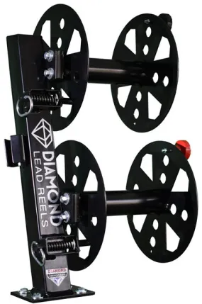 Diamond Welding Lead Reel - 12 Inch Fixed Base Double FBD12BLK