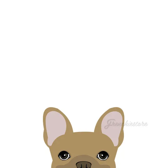 Frenchie Sticker | Frenchiestore | Fawn French Bulldog Car Decal