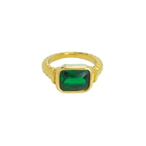 GREEN LIGHT GEMSTONE RING