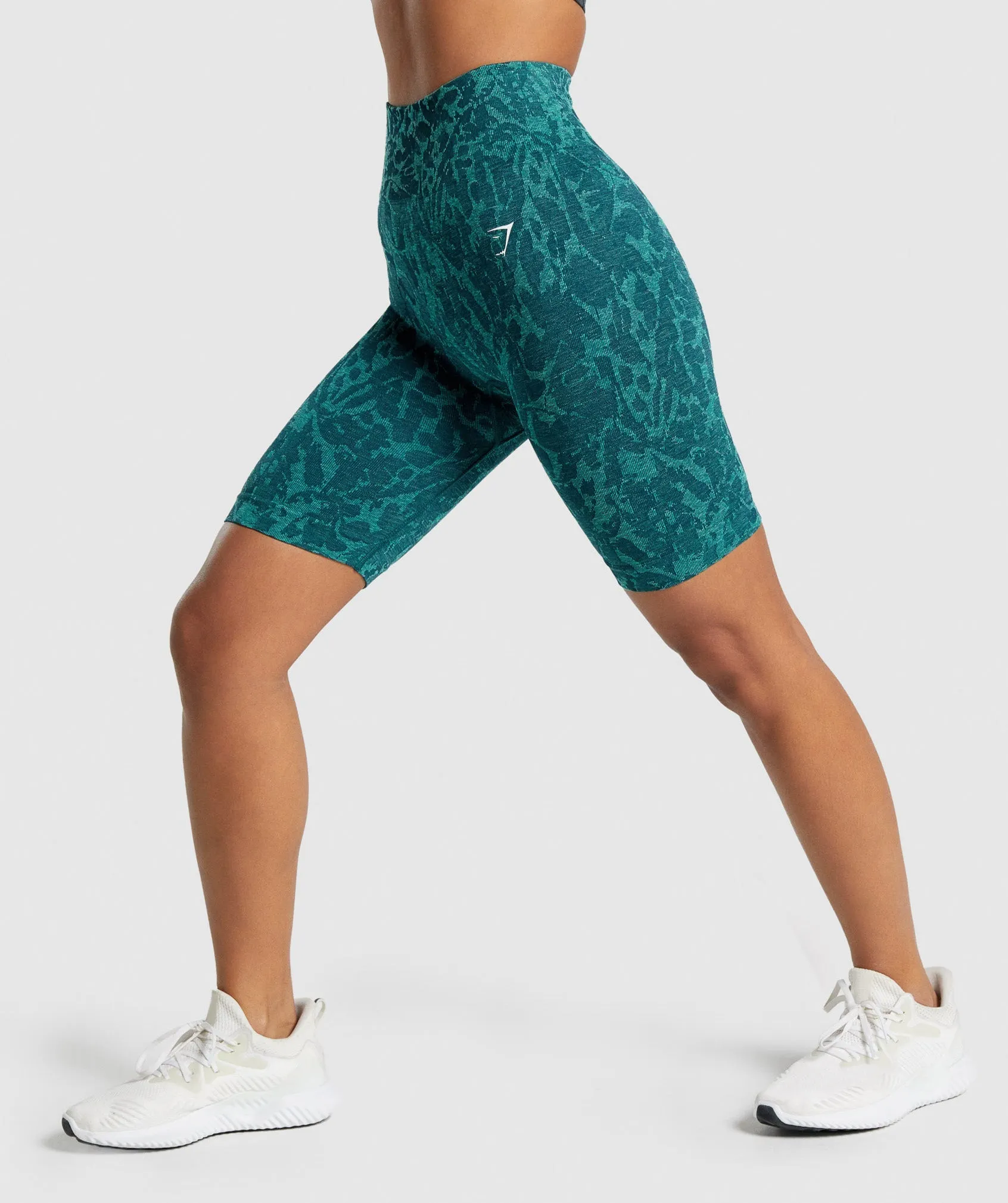 Gymshark Adapt Animal Seamless Cycling Shorts - Butterfly | Teal