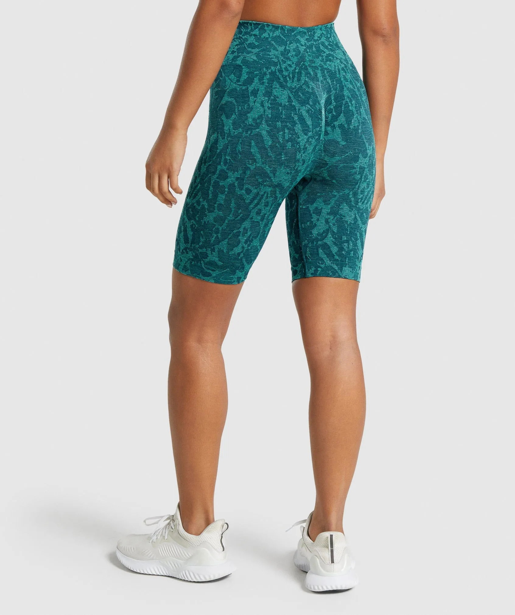 Gymshark Adapt Animal Seamless Cycling Shorts - Butterfly | Teal