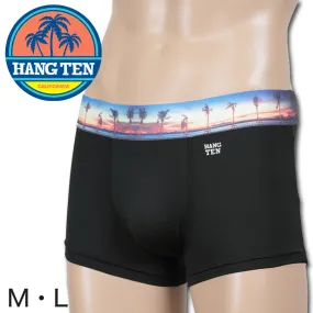 HANG TEN ポリエステルベア天 ボクサーパンツ 前閉じ M～L (ハンテン ボクサーブリーフ 大きい) 【在庫限り】