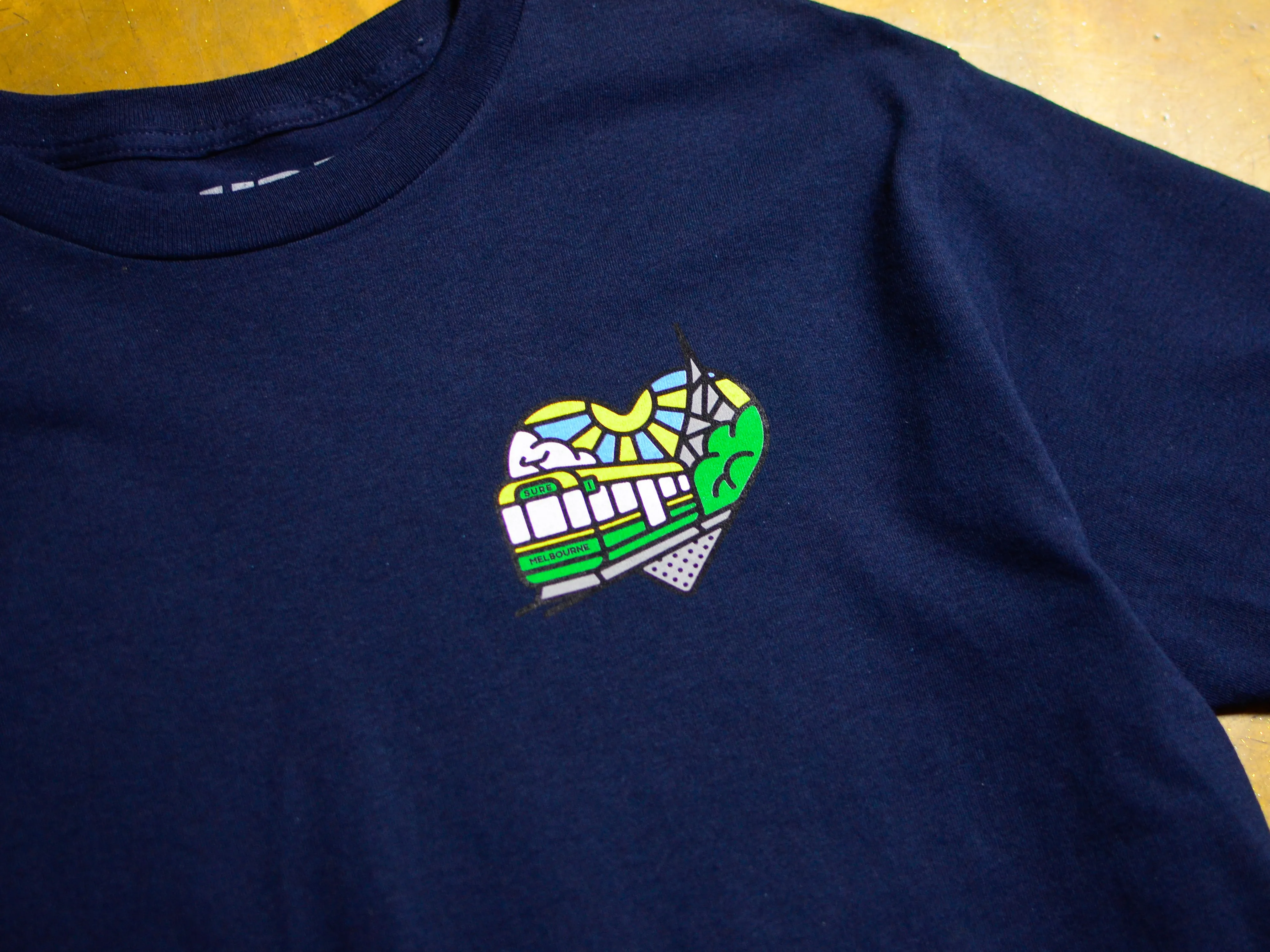 Heartbeat T-Shirt - Navy