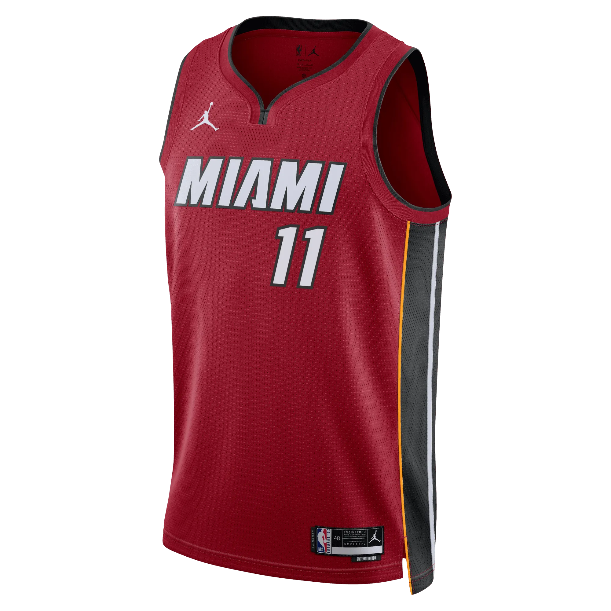 Jaime Jaquez Jr. Nike Jordan Brand Miami HEAT Statement Red Swingman Jersey