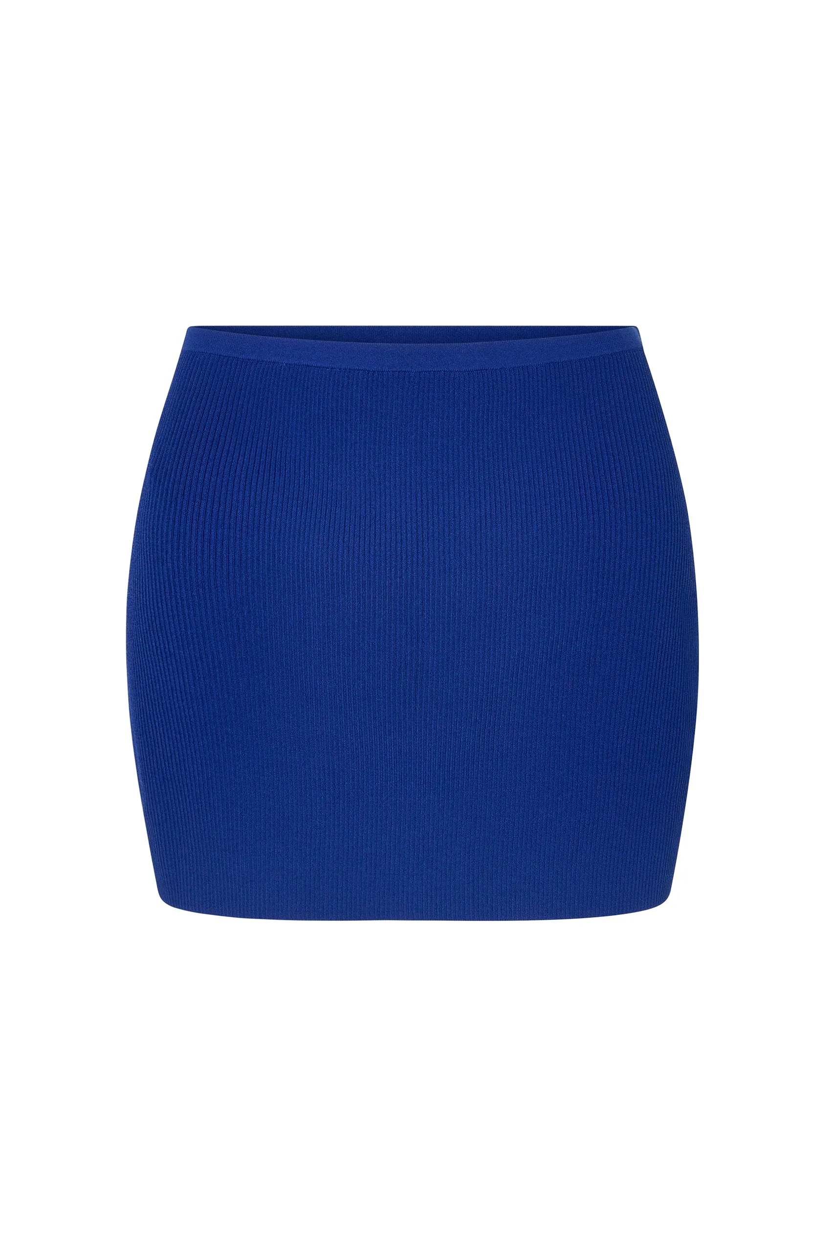 Larissa Knit Mini Skirt in Aegean