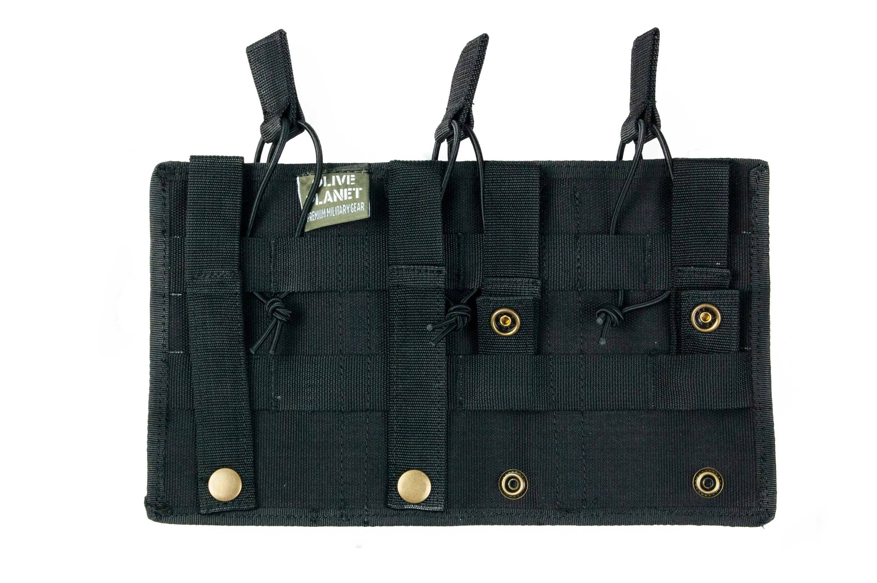 MOLLE Triple Magazine Pouch - Open Top - Black