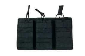 MOLLE Triple Magazine Pouch - Open Top - Black