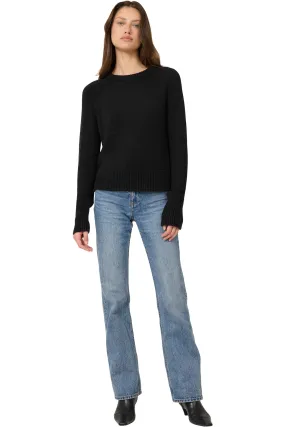 One Grey Day Lewes Crewneck Sweater in Black