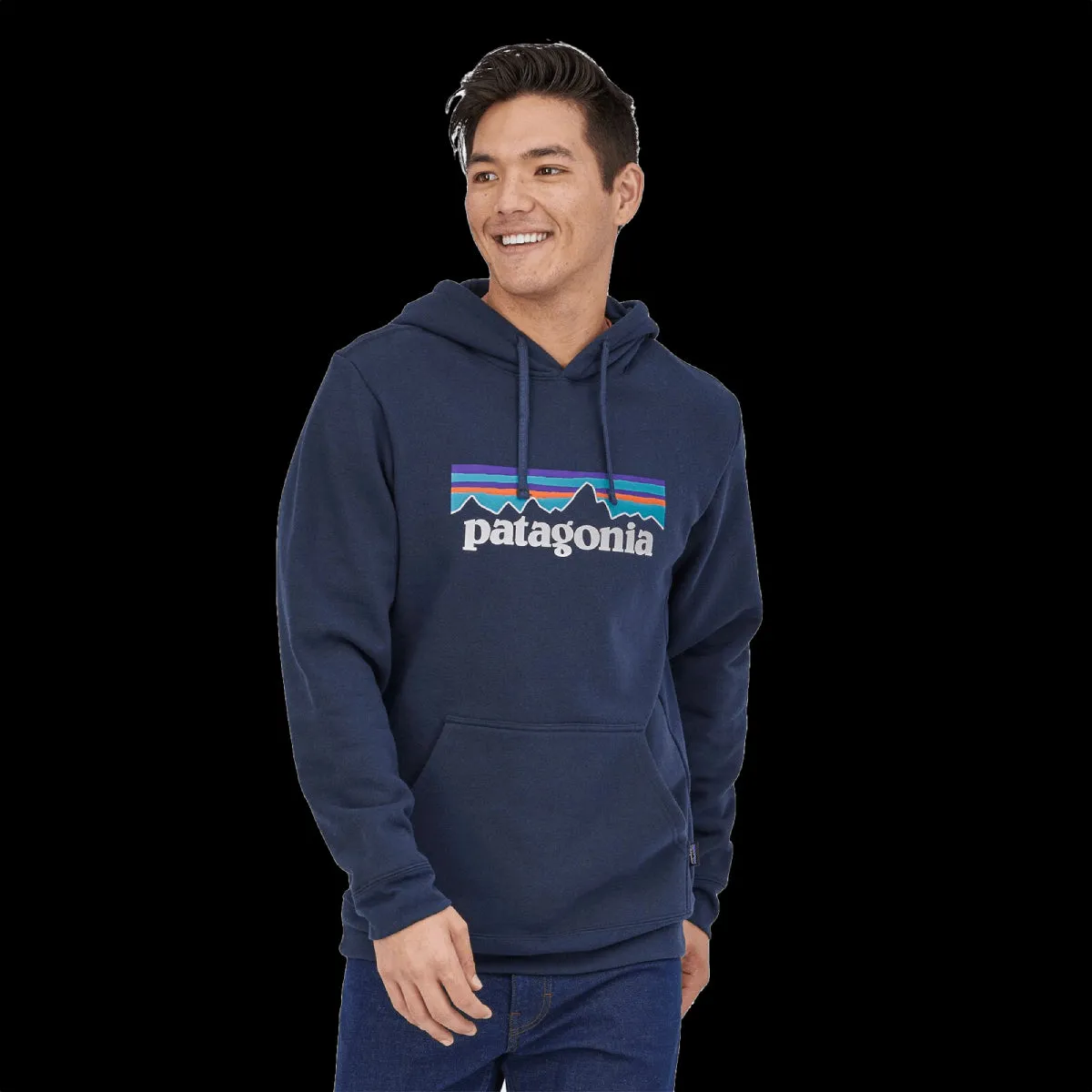 PATAGONIA P-6 LOGO UPRISAL HOODY NEW NAVY