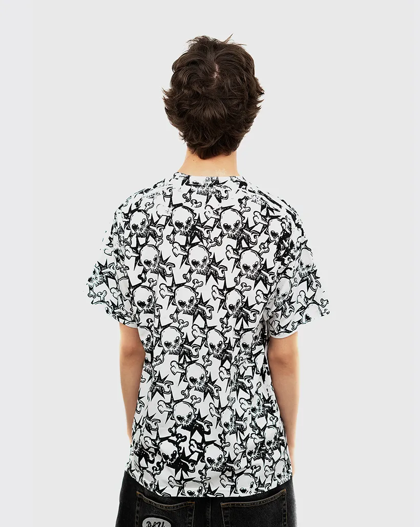 Personal Skullstar All Over Print Shirt - White