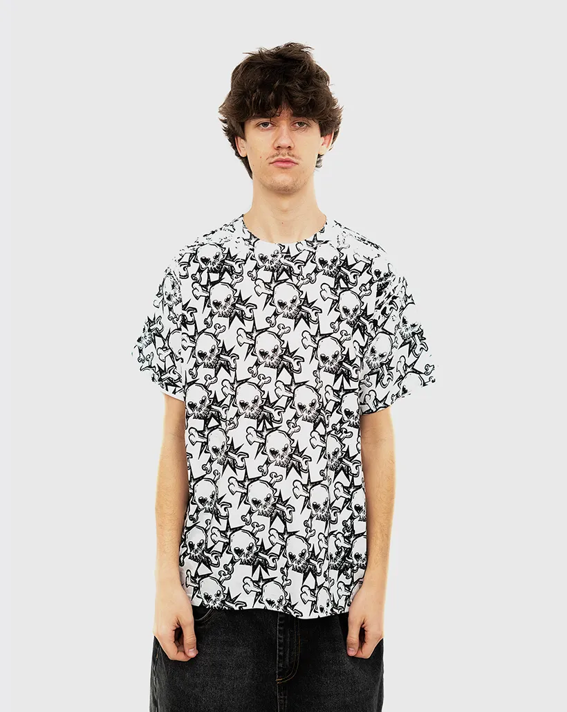 Personal Skullstar All Over Print Shirt - White