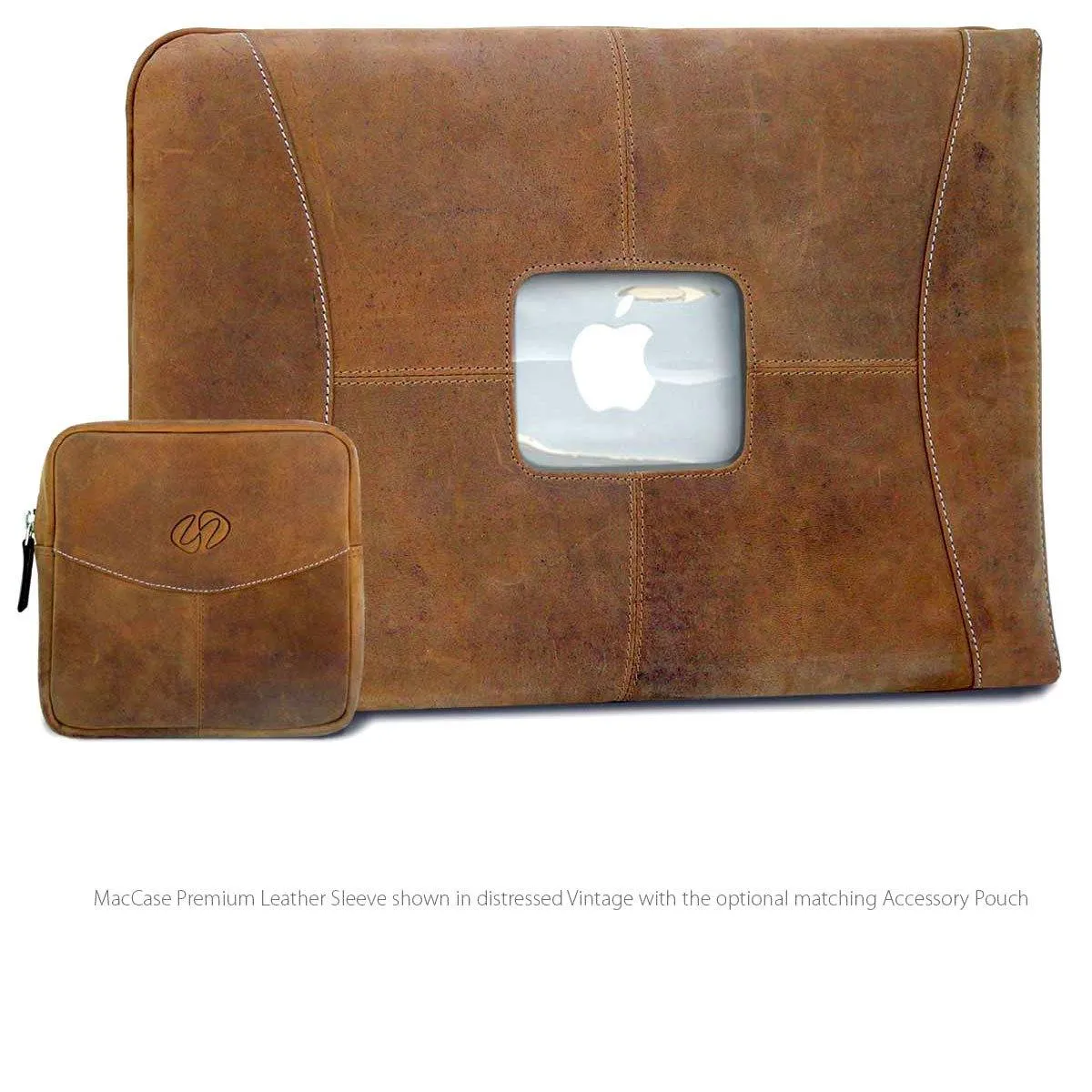 Premium Leather MacBook Messenger Bag