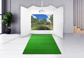 Retractable Screen Golf Simulator Studio Kit