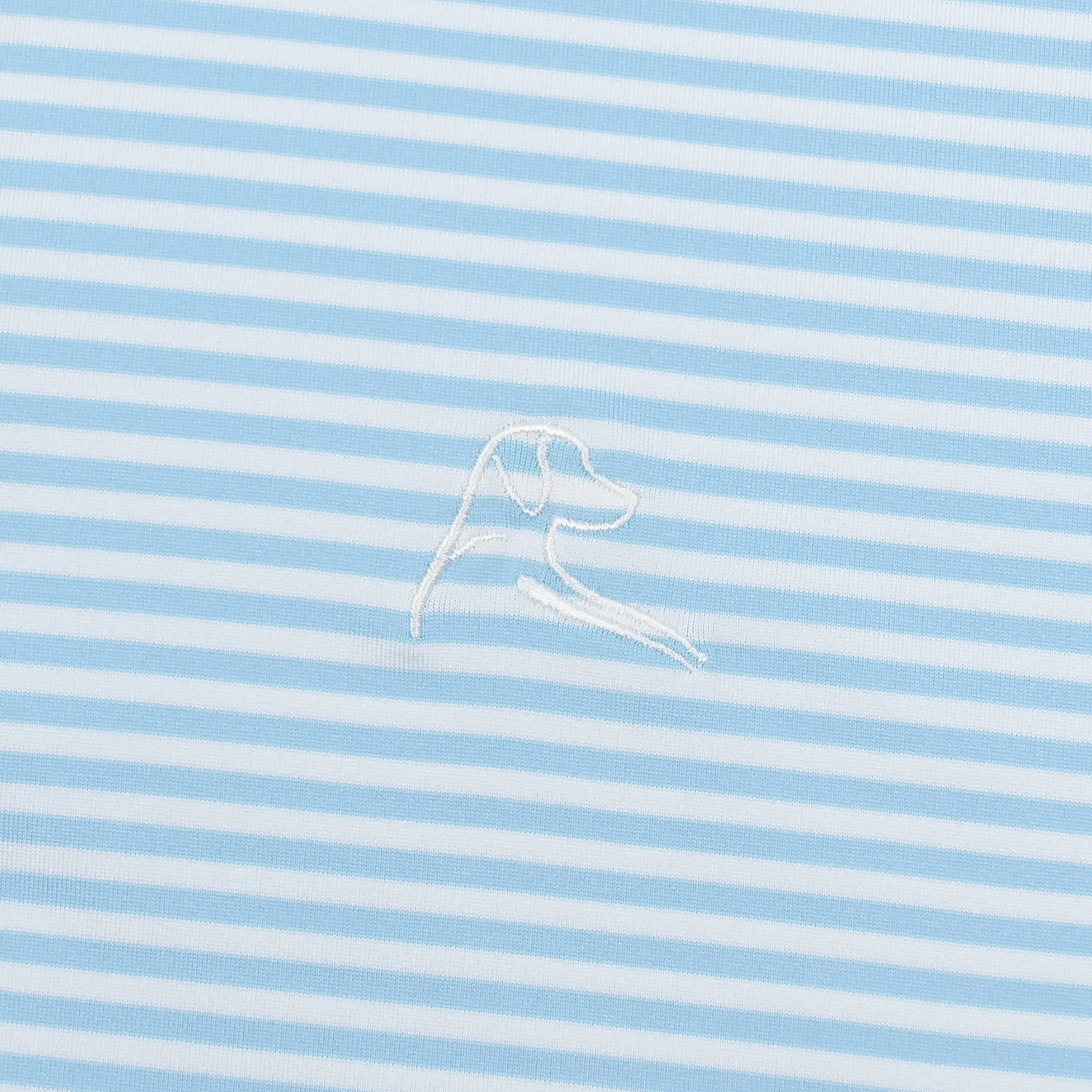 The Birdie Stripe | Performance Polo | The Birdie Stripe - Pure Blue/White