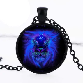 Zodiac Dreams Black Leo Necklace